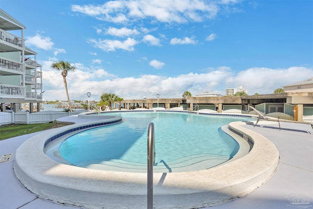 pool with fence