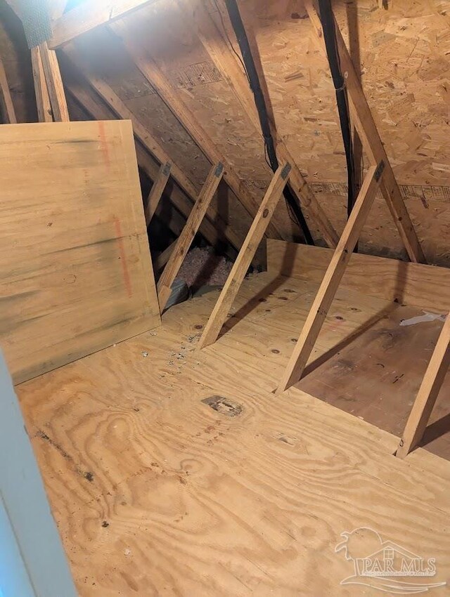 view of attic