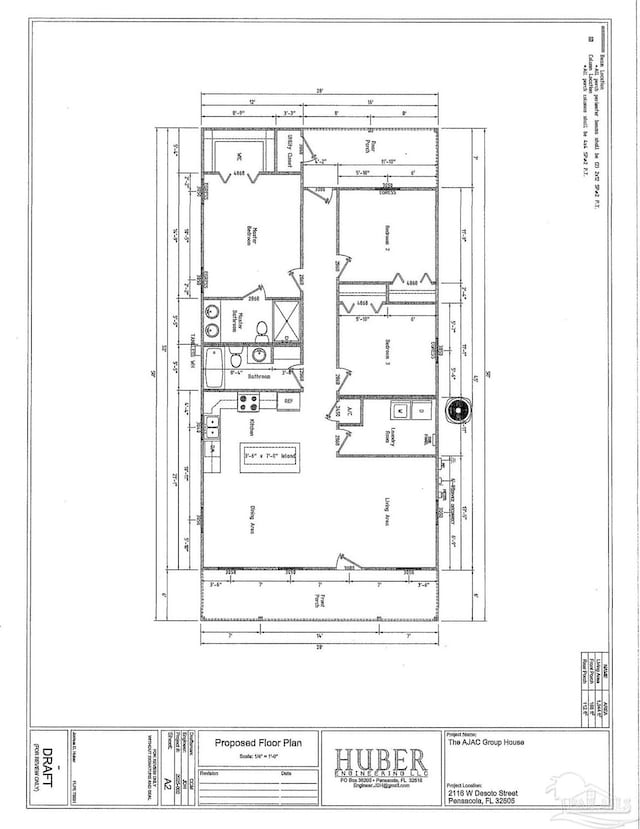 2116 W De Soto St, Pensacola, FL 32505 - home floor plan