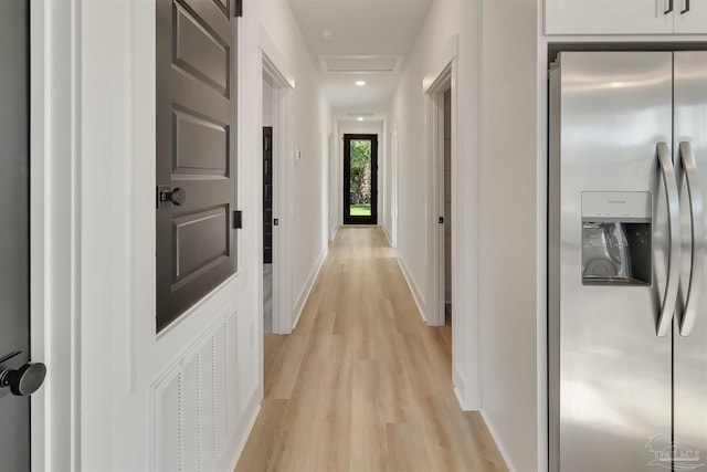 2116 W De Soto St, Pensacola, FL 32505 - hall with light wood-style floors and baseboards