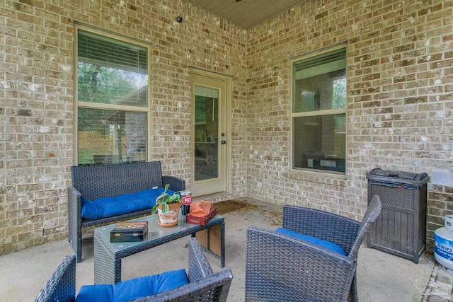 view of patio / terrace featuring outdoor lounge area