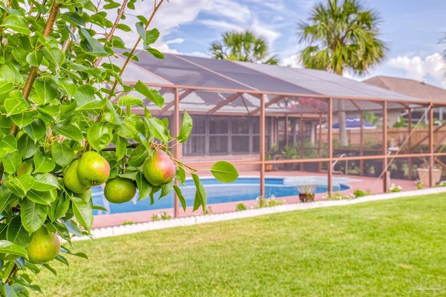 exterior space featuring a lanai