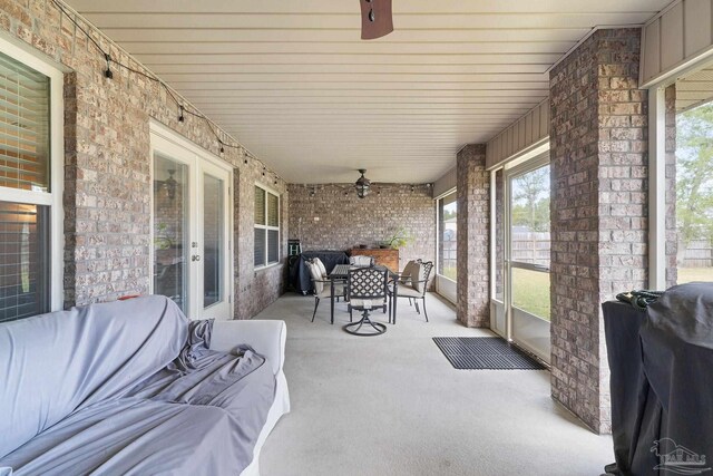3246 Main St, Navarre, FL 32566 - sunroom / solarium with ceiling fan