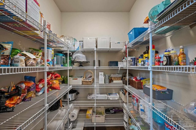 view of storage area