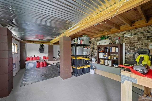 view of storage