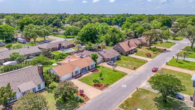drone / aerial view featuring a residential view