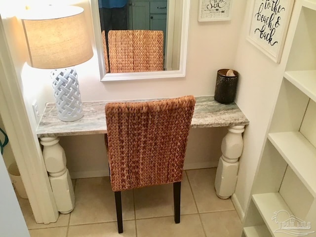 bathroom featuring tile patterned flooring