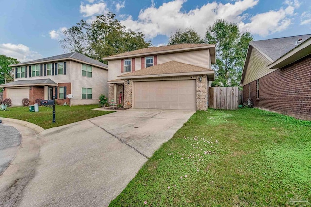 front of property featuring a front lawn