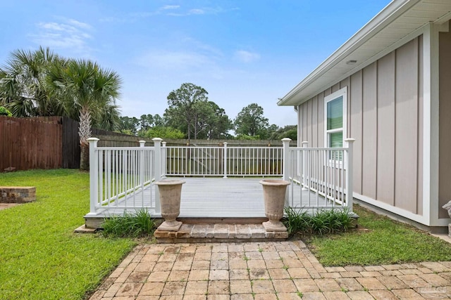 3416 Southwind Dr, Gulf Breeze, FL 32563 - view of patio / terrace with a wooden deck