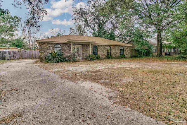 view of ranch-style house