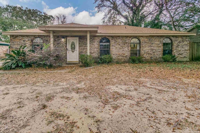 view of ranch-style home