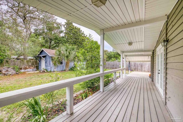 204 Camelia St, Gulf Breeze, FL 32561 - view of deck