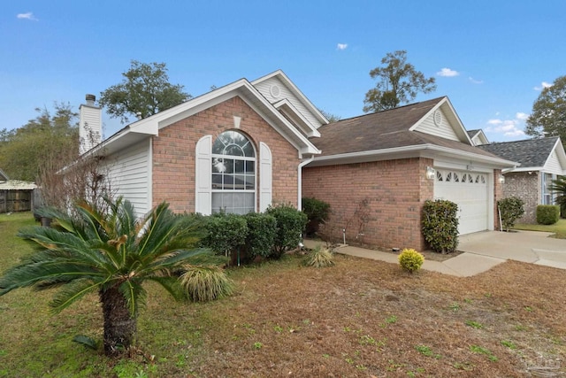 view of front of house featuring a garage