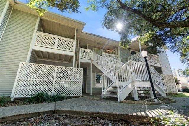 view of rear view of property