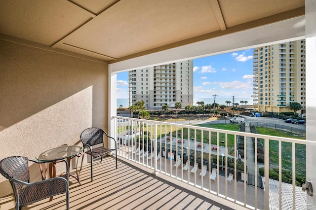 view of balcony