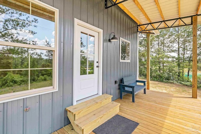 exterior space with entry steps