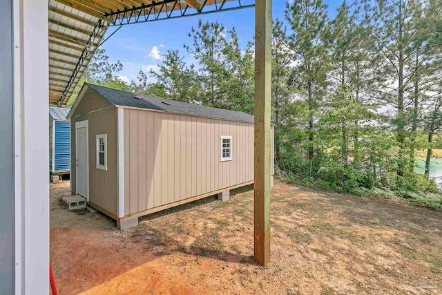 view of outbuilding with an outdoor structure