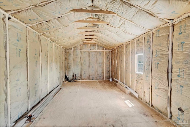 view of storage area
