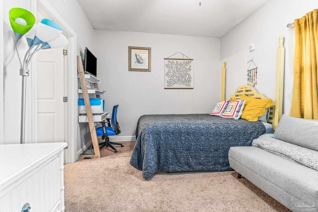 bedroom featuring carpet flooring