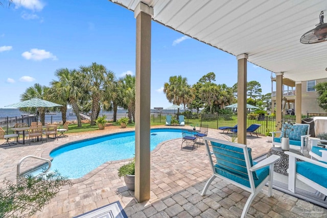 8209 Pompano St, Navarre, FL 32566 - view of pool with a patio