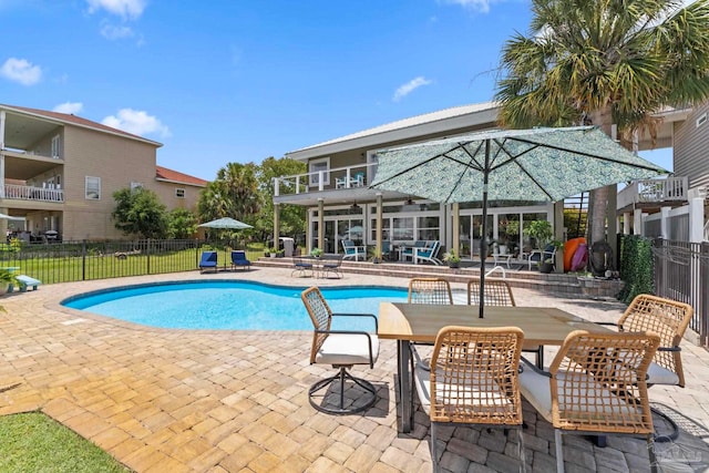 8209 Pompano St, Navarre, FL 32566 - view of pool with a patio area