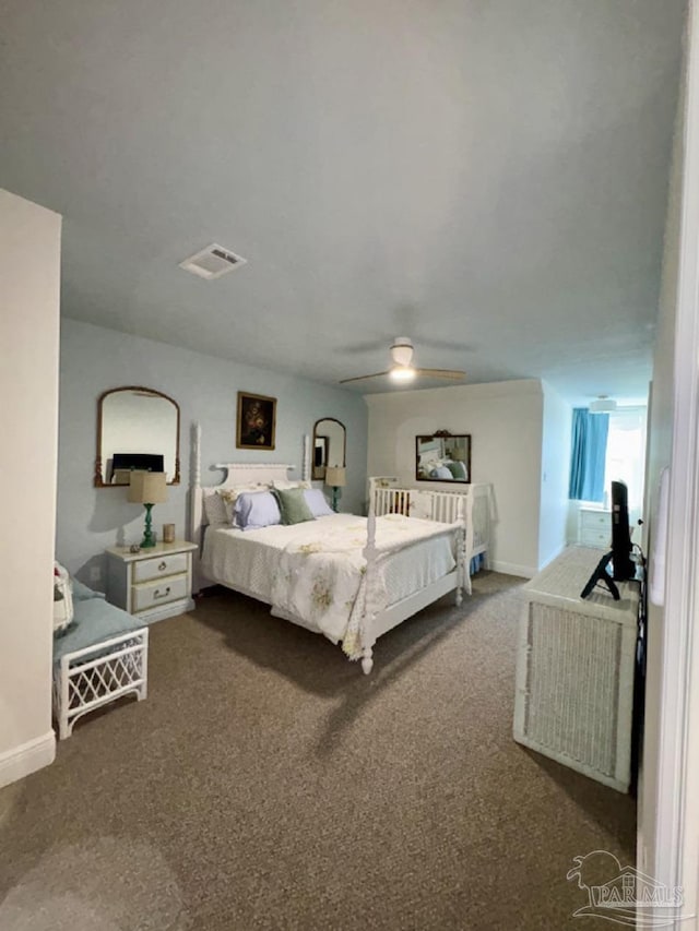 2367 Greenbrier Blvd, Pensacola, FL 32514 - bedroom featuring carpet flooring, baseboards, and ceiling fan