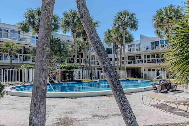 pool with fence