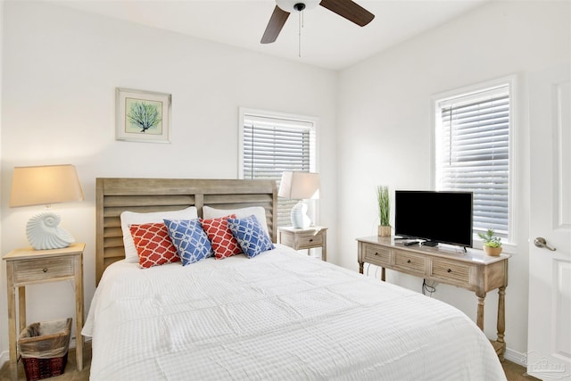 6548 Carlinga Dr, Pensacola, FL 32507 - carpeted bedroom with ceiling fan
