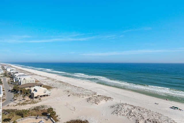 water view with a view of the beach