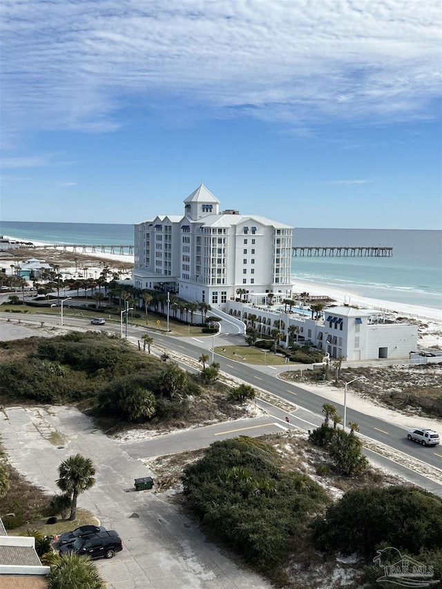 330FORT Pickens Rd Unit 11C, Pensacola Beach, FL 32561 - bird's eye view with a view of the beach and a water view
