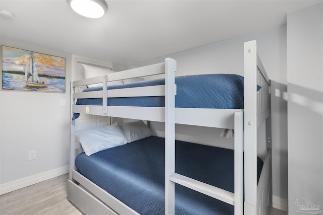 bedroom featuring hardwood / wood-style flooring