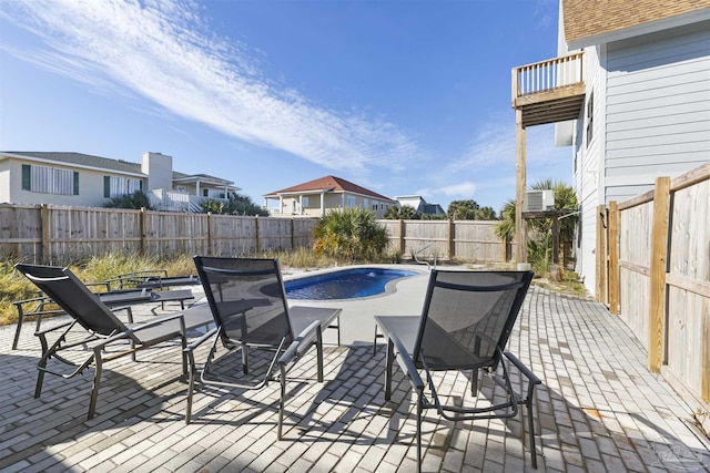 exterior space with a patio