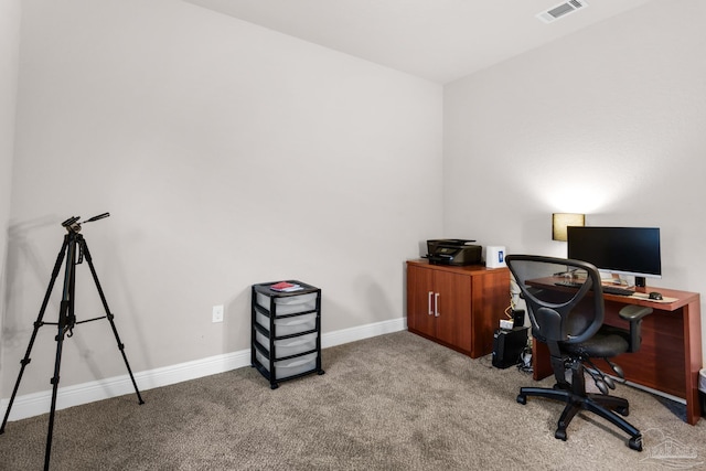 5282 Parkside Dr, Pace, FL 32571 - home office featuring carpet flooring and baseboards