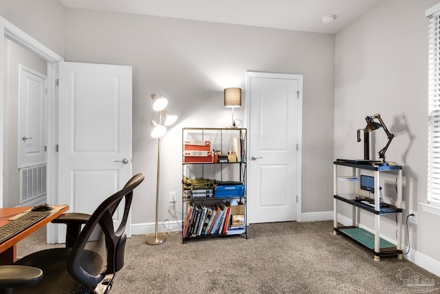5282 Parkside Dr, Pace, FL 32571 - home office with carpet floors and baseboards