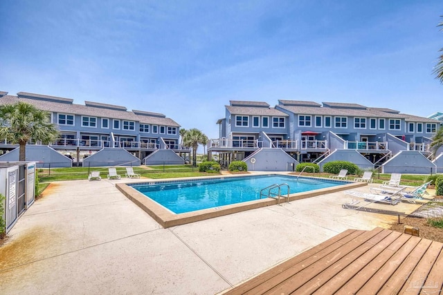 1350 Ft Pickens Rd Unit 11, Pensacola Beach, FL 32561 - community pool featuring a patio