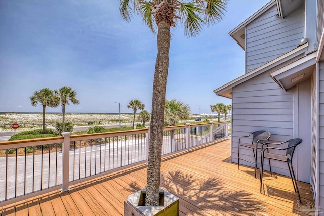 1350 Ft Pickens Rd Unit 11, Pensacola Beach, FL 32561 - wooden deck with a water view