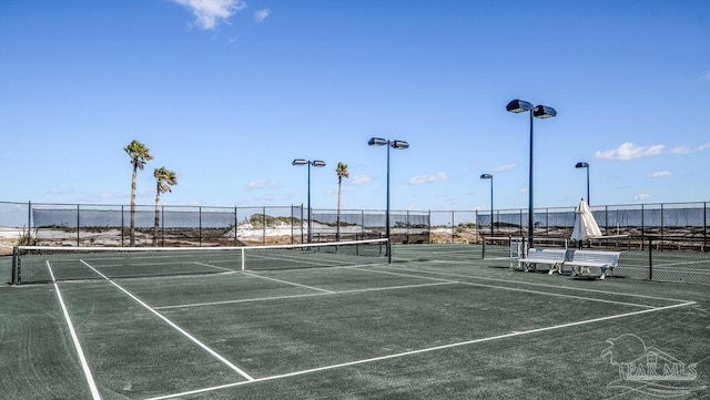 view of tennis court