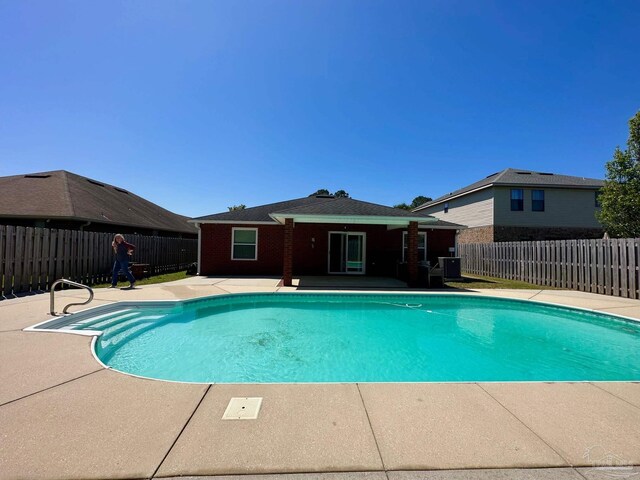 4955 Makenna Cir, Pace, FL 32571 - view of pool with a patio area and a fenced backyard