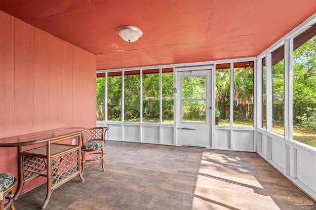 sunroom / solarium with a wealth of natural light