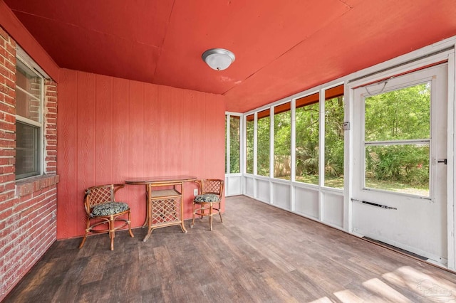 sunroom with plenty of natural light