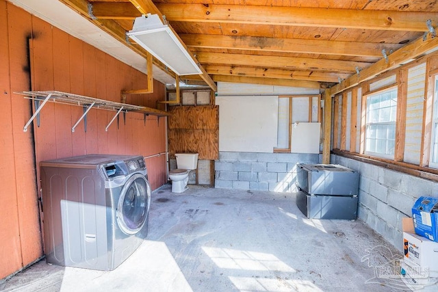 interior space featuring washer / clothes dryer