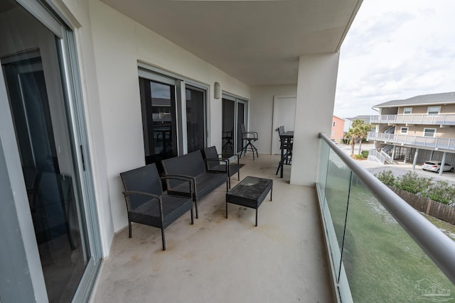 view of balcony
