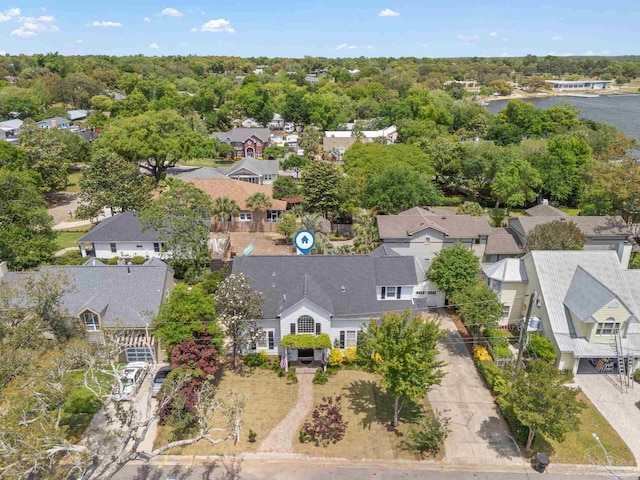 bird's eye view with a residential view