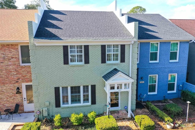 view of front of home with a patio