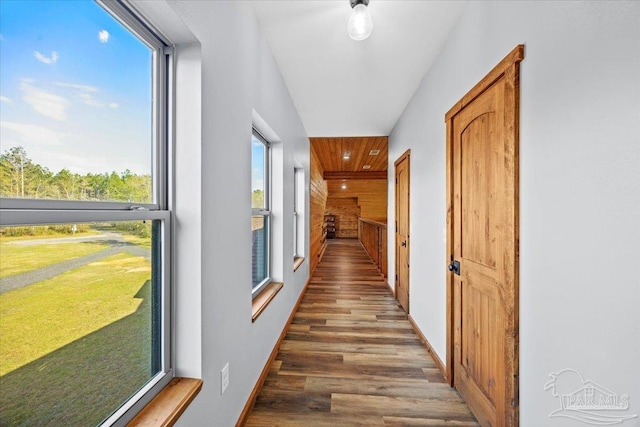 3351 Velor Rd, Mcdavid, FL 32568 - hall with baseboards and wood finished floors