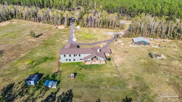 3351 Velor Rd, Mcdavid, FL 32568 - drone / aerial view with a forest view