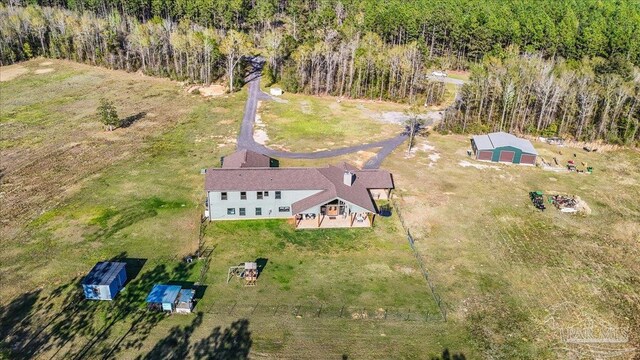 3351 Velor Rd, Mcdavid, FL 32568 - bird's eye view featuring a forest view