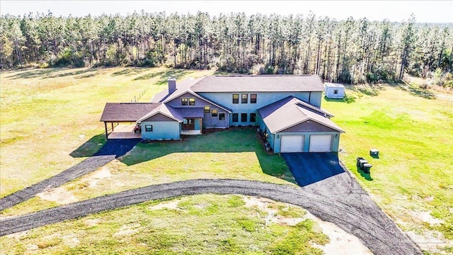 3351 Velor Rd, Mcdavid, FL 32568 - bird's eye view featuring a forest view