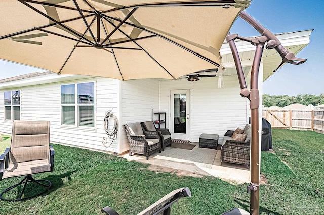 4366 White Cedar Ct, Pace, FL 32571 - rear view of property featuring a patio and an outdoor living space