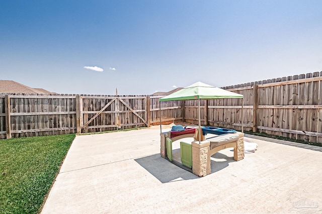 4366 White Cedar Ct, Pace, FL 32571 - fenced backyard featuring a patio